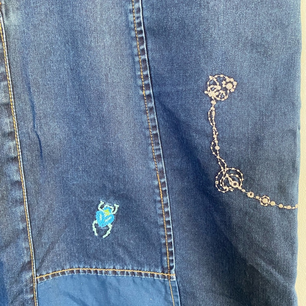 OILILY embroidered denim skirt Size 38 - Picture 12 of 12